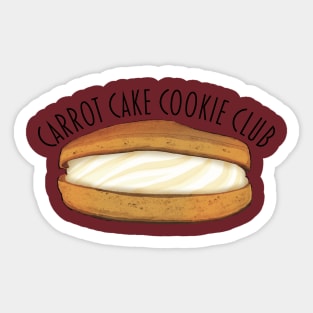 Carrot Cake Cookie Club Sticker